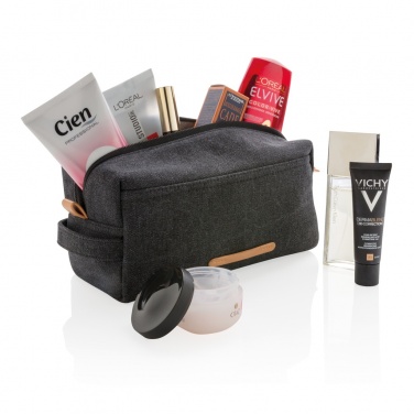 Logo trade promotional product photo of: Canvas toiletry bag PVC free