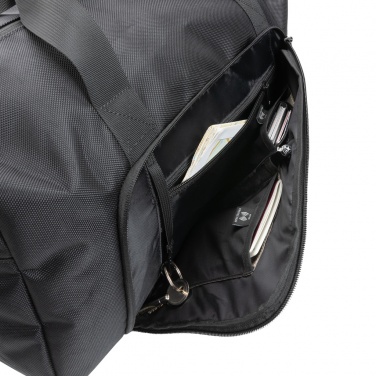 Logo trade advertising product photo of: Swiss Peak AWARE™ RPET Voyager weekend bag