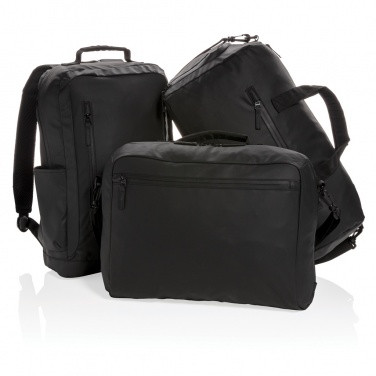 Logo trade promotional merchandise photo of: Fashion black weekend bag PVC free