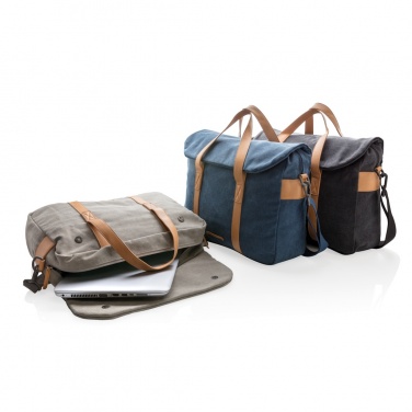Logo trade promotional products picture of: Canvas laptop bag PVC free