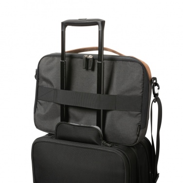 Logo trade business gift photo of: Impact AWARE™ 300D two tone deluxe 15.6" laptop bag