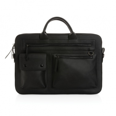 Logo trade promotional giveaways picture of: Swiss Peak GRS recycled PU 14 inch laptop bag