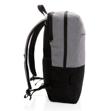 Logotrade promotional giveaway image of: Modern 15.6" USB & RFID laptop backpack PVC free
