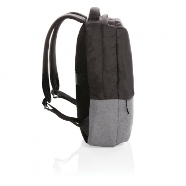 Logotrade advertising product picture of: Duo colour RPET 15.6" RFID laptop backpack PVC free