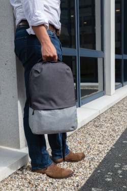 Logotrade business gifts photo of: Duo colour RPET 15.6" RFID laptop backpack PVC free