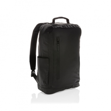 Logo trade business gifts image of: Fashion black 15.6" laptop backpack PVC free