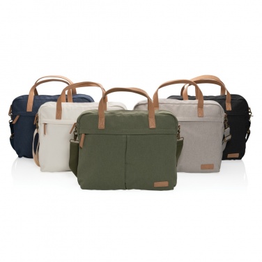Logo trade promotional giveaways picture of: Impact AWARE™ 16 oz. recycled canvas laptop bag
