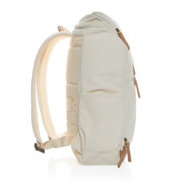 Logotrade promotional merchandise photo of: Impact AWARE™ 16 oz. recycled canvas 15" laptop backpack