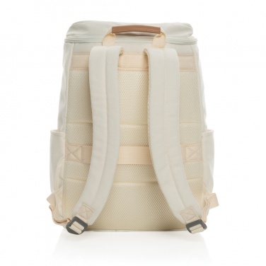 Logotrade advertising product image of: Impact AWARE™ 16 oz. recycled canvas 15" laptop backpack