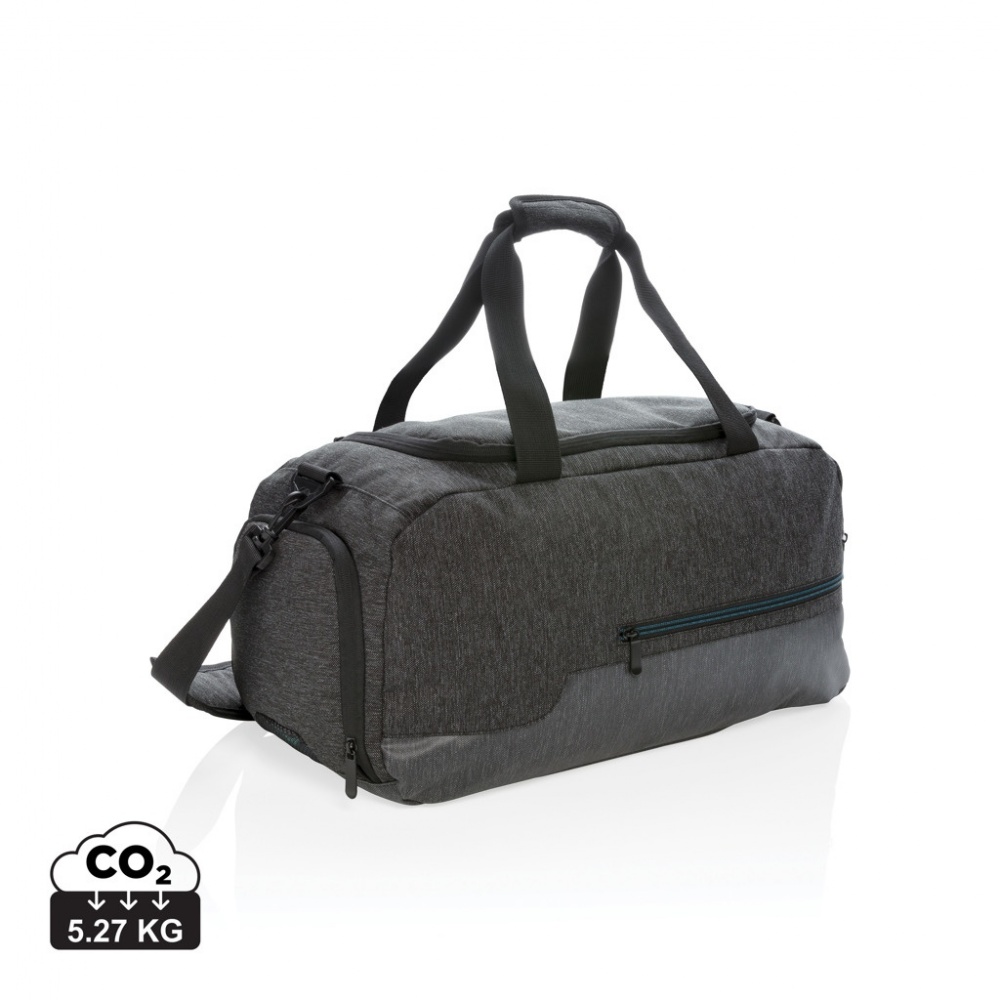 Logo trade promotional merchandise picture of: 900D weekend/sports bag PVC free