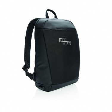 Logo trade promotional products image of: Madrid anti-theft RFID USB laptop backpack PVC free