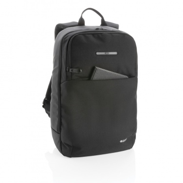 Logo trade advertising products image of: Swiss Peak laptop backpack with UV-C steriliser pocket
