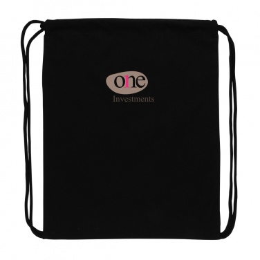 Logotrade corporate gift picture of: Impact AWARE™ recycled cotton drawstring backpack 145g
