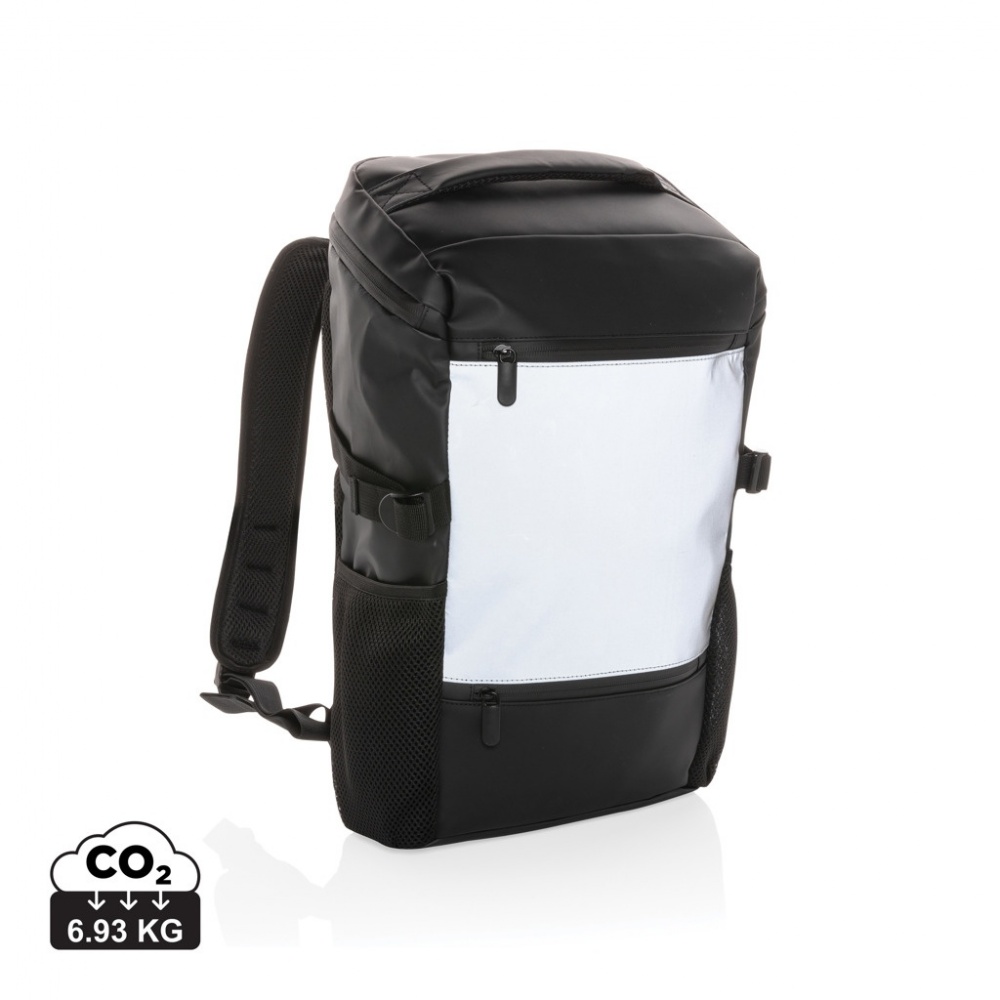 Logotrade promotional giveaways photo of: PU high visibility easy access 15.6" laptop backpack