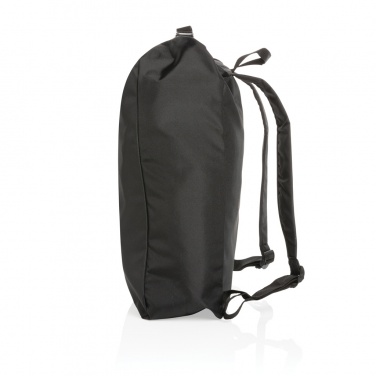 Logo trade promotional gifts image of: Impact AWARE™ RPET lightweight rolltop backpack