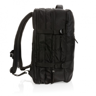 Logo trade promotional product photo of: Swiss Peak AWARE™ RPET 15.6' expandable weekend backpack