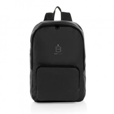 Logotrade promotional merchandise photo of: Dillon AWARE™ RPET foldable classic backpack