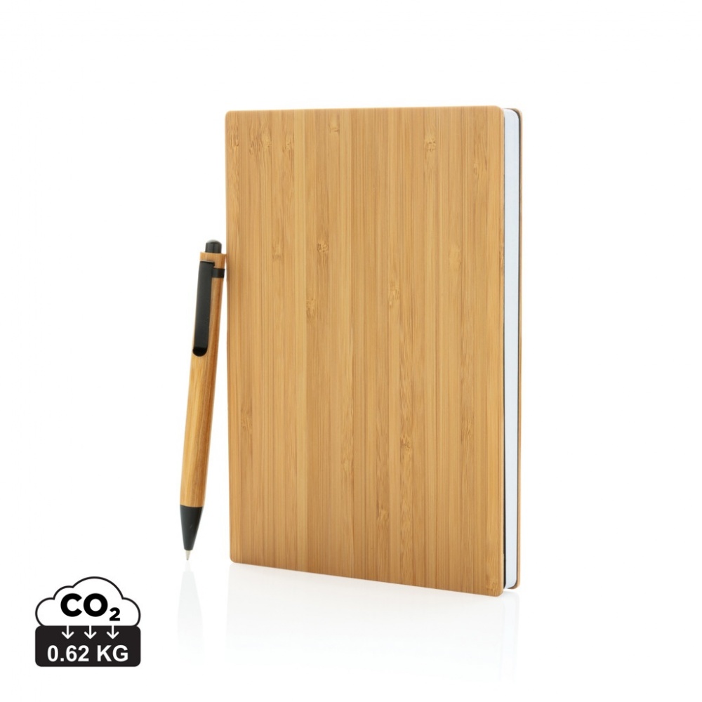 Logotrade promotional items photo of: A5 Bamboo notebook & pen set