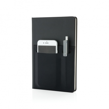 Logo trade business gift photo of: A5 Deluxe notebook with smart pockets
