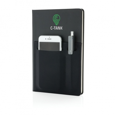 Logotrade promotional product picture of: A5 Deluxe notebook with smart pockets