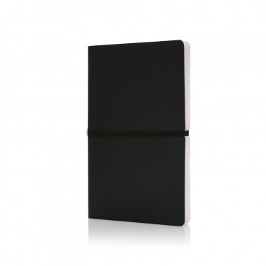 Logo trade promotional merchandise photo of: Deluxe softcover A5 notebook