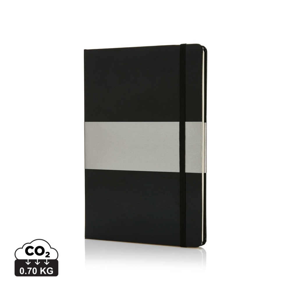 Logotrade promotional gift picture of: Deluxe hardcover A5 notebook