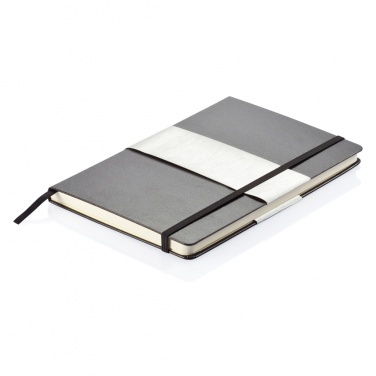 Logo trade corporate gifts picture of: Deluxe hardcover A5 notebook