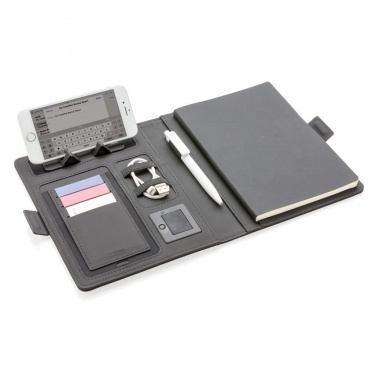 Logo trade promotional merchandise picture of: Air 5W wireless charging notebook cover A5