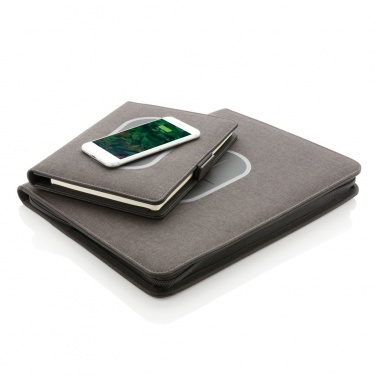 Logo trade promotional gifts image of: Air 5W wireless charging notebook cover A5
