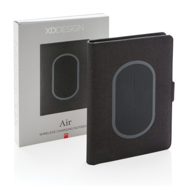 Logo trade advertising products picture of: Air 5W wireless charging notebook cover A5