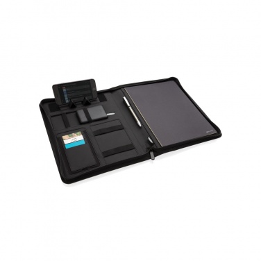 Logotrade promotional product image of: Air 5W wireless charging portfolio A4 w/ 5000 mAh powerbank