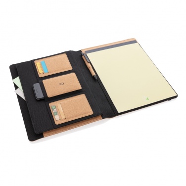 Logotrade promotional gift image of: Deluxe cork portfolio A4 with pen