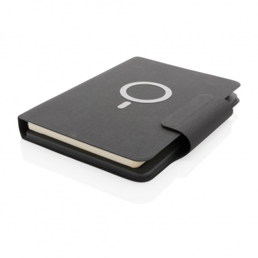 Logotrade advertising products photo of: Artic Magnetic 10W wireless charging A5 notebook