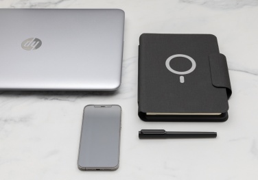 Logotrade promotional gift picture of: Artic Magnetic 10W wireless charging A5 notebook
