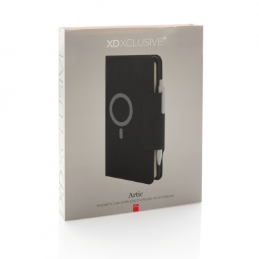 Logotrade promotional item image of: Artic Magnetic 10W wireless charging A5 notebook