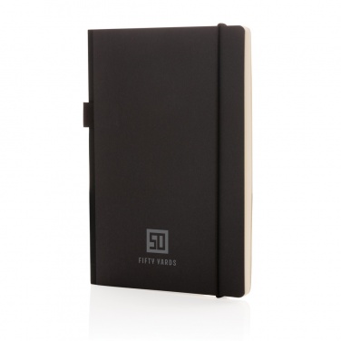 Logo trade advertising product photo of: A5 deluxe kraft hardcover notebook
