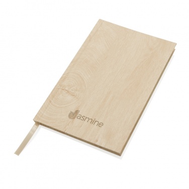 Logo trade promotional item photo of: Kavana wood print A5 notebook