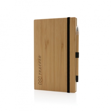 Logotrade business gifts photo of: Bamboo notebook and infinity pencil set