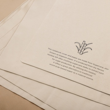 Logo trade promotional gifts image of: Stylo Sugarcane paper A5 Notebook