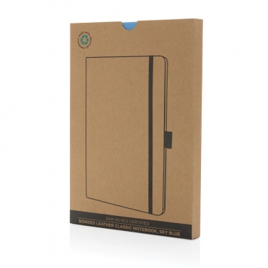 Logotrade promotional merchandise picture of: Sam A5 RCS certified bonded leather classic notebook