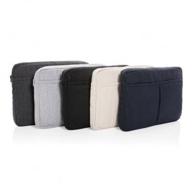 Logo trade advertising products picture of: Laluka AWARE™ recycled cotton 15.6 inch laptop sleeve
