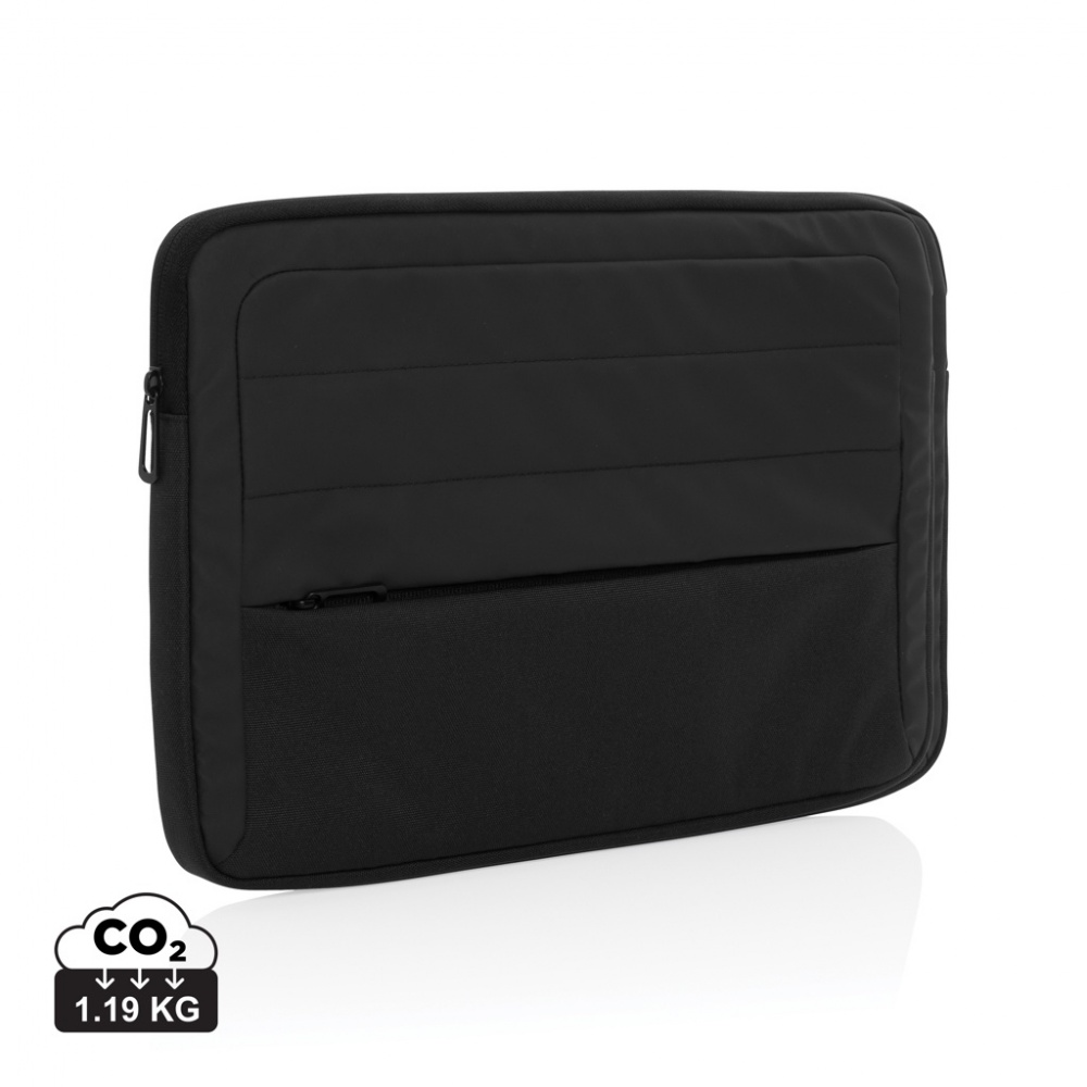 Logo trade corporate gift photo of: Armond AWARE™ RPET 15.6 inch laptop sleeve