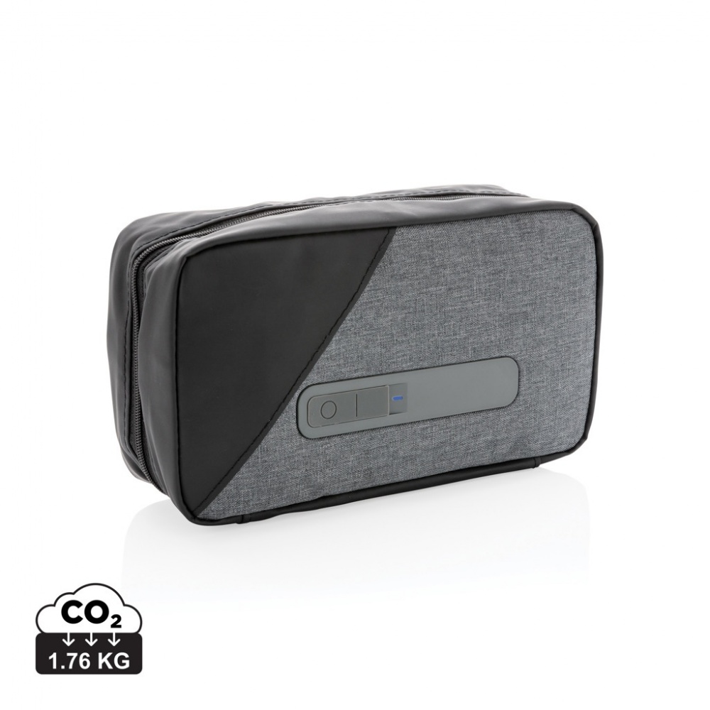 Logo trade corporate gifts image of: Portable UV-C steriliser pouch with integrated battery