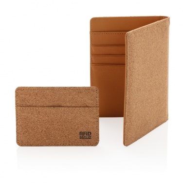 Logotrade corporate gift picture of: Cork secure RFID passport cover