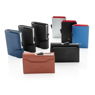 Logo trade promotional gifts picture of: C-Secure aluminium RFID card holder
