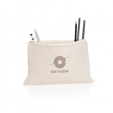 Logo trade promotional merchandise photo of: Impact Aware™ 285 gsm rcanvas pencil case undyed