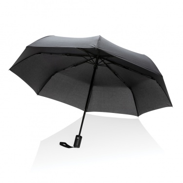 Logo trade promotional giveaway photo of: 21" Impact AWARE™ RPET 190T auto open/close umbrella