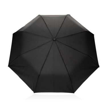 Logo trade promotional products image of: Kaycey 21" AWARE™ RPET Acacia wood mini auto open umbrella