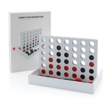 Logo trade promotional products image of: Connect four wooden game