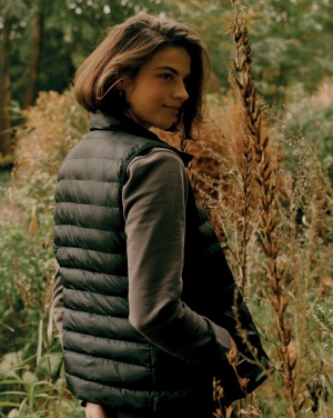 Logo trade promotional merchandise image of: Iqoniq Meru women recycled polyester bodywarmer
